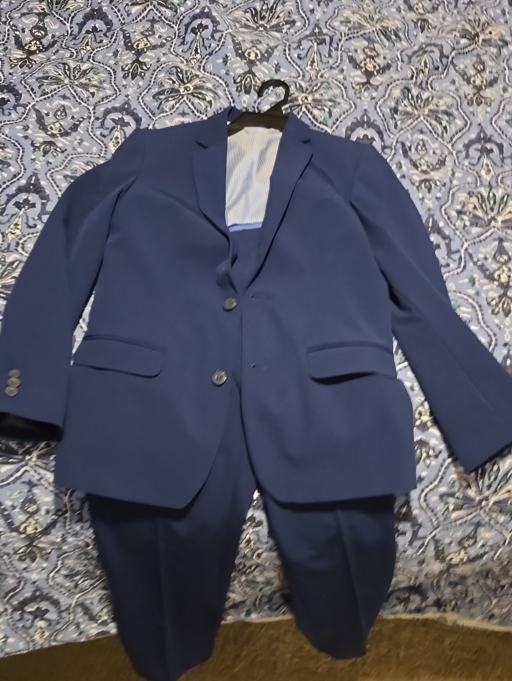 Izod Boys Navy Two-Piece Suit Jacket and Pants